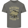 Retro Gamer Funny Gaming Kids T-Shirt Childrens Charcoal