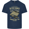 Retro Gamer Funny Gaming Kids T-Shirt Childrens Navy Blue