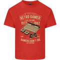 Retro Gamer Funny Gaming Kids T-Shirt Childrens Red