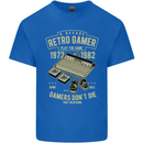 Retro Gamer Funny Gaming Kids T-Shirt Childrens Royal Blue