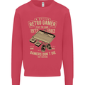 Retro Gamer Funny Gaming Mens Sweatshirt Jumper Heliconia