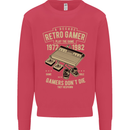 Retro Gamer Funny Gaming Mens Sweatshirt Jumper Heliconia