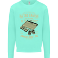 Retro Gamer Funny Gaming Mens Sweatshirt Jumper Peppermint