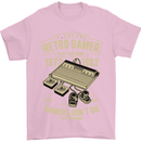Retro Gamer Funny Gaming Mens T-Shirt Cotton Gildan Light Pink