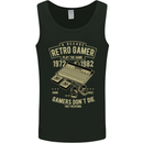 Retro Gamer Funny Gaming Mens Vest Tank Top Black