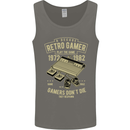 Retro Gamer Funny Gaming Mens Vest Tank Top Charcoal