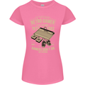 Retro Gamer Funny Gaming Womens Petite Cut T-Shirt Azalea