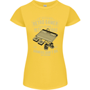 Retro Gamer Funny Gaming Womens Petite Cut T-Shirt Yellow