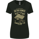 Retro Gamer Funny Gaming Womens Wider Cut T-Shirt Black