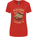 Retro Gamer Funny Gaming Womens Wider Cut T-Shirt Red