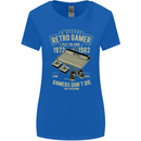 Retro Gamer Funny Gaming Womens Wider Cut T-Shirt Royal Blue