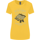 Retro Gamer Funny Gaming Womens Wider Cut T-Shirt Yellow