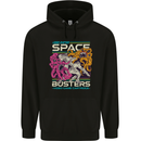 Retro Space Video Game Arcade Alien Childrens Kids Hoodie Black