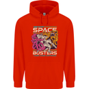 Retro Space Video Game Arcade Alien Childrens Kids Hoodie Bright Red