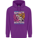 Retro Space Video Game Arcade Alien Childrens Kids Hoodie Purple