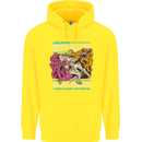 Retro Space Video Game Arcade Alien Childrens Kids Hoodie Yellow