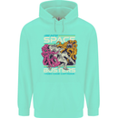 Retro Space Video Game Arcade Alien Mens 80% Cotton Hoodie Peppermint