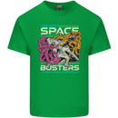 Retro Space Video Game Arcade Alien Mens Cotton T-Shirt Tee Top Irish Green