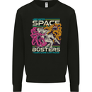 Retro Space Video Game Arcade Alien Mens Sweatshirt Jumper Black