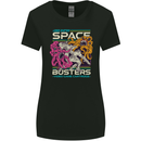 Retro Space Video Game Arcade Alien Womens Wider Cut T-Shirt Black