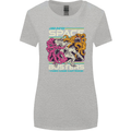 Retro Space Video Game Arcade Alien Womens Wider Cut T-Shirt Sports Grey