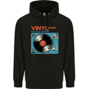 Retro Vinyl Records Turntable DJ Music Childrens Kids Hoodie Black