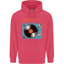 Retro Vinyl Records Turntable DJ Music Childrens Kids Hoodie Heliconia
