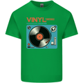 Retro Vinyl Records Turntable DJ Music Mens Cotton T-Shirt Tee Top Irish Green
