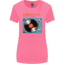 Retro Vinyl Records Turntable DJ Music Womens Wider Cut T-Shirt Azalea