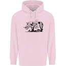 Rhino Ecology Rhinoceroses Childrens Kids Hoodie Light Pink
