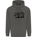 Rhino Ecology Rhinoceroses Childrens Kids Hoodie Storm Grey