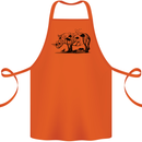 Rhino Ecology Rhinoceroses Cotton Apron 100% Organic Orange