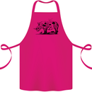 Rhino Ecology Rhinoceroses Cotton Apron 100% Organic Pink