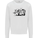Rhino Ecology Rhinoceroses Kids Sweatshirt Jumper White