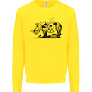 Rhino Ecology Rhinoceroses Kids Sweatshirt Jumper Yellow