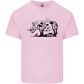 Rhino Ecology Rhinoceroses Kids T-Shirt Childrens Light Pink