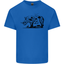 Rhino Ecology Rhinoceroses Kids T-Shirt Childrens Royal Blue