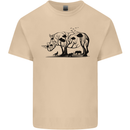 Rhino Ecology Rhinoceroses Mens Cotton T-Shirt Tee Top Sand