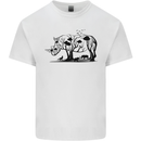 Rhino Ecology Rhinoceroses Mens Cotton T-Shirt Tee Top White