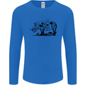Rhino Ecology Rhinoceroses Mens Long Sleeve T-Shirt Royal Blue