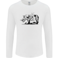 Rhino Ecology Rhinoceroses Mens Long Sleeve T-Shirt White