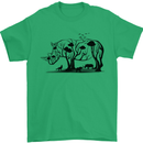 Rhino Ecology Rhinoceroses Mens T-Shirt Cotton Gildan Irish Green