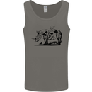 Rhino Ecology Rhinoceroses Mens Vest Tank Top Charcoal