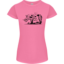 Rhino Ecology Rhinoceroses Womens Petite Cut T-Shirt Azalea