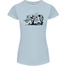 Rhino Ecology Rhinoceroses Womens Petite Cut T-Shirt Light Blue