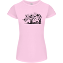 Rhino Ecology Rhinoceroses Womens Petite Cut T-Shirt Light Pink