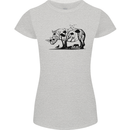 Rhino Ecology Rhinoceroses Womens Petite Cut T-Shirt Sports Grey