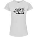 Rhino Ecology Rhinoceroses Womens Petite Cut T-Shirt White
