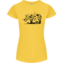 Rhino Ecology Rhinoceroses Womens Petite Cut T-Shirt Yellow