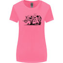 Rhino Ecology Rhinoceroses Womens Wider Cut T-Shirt Azalea